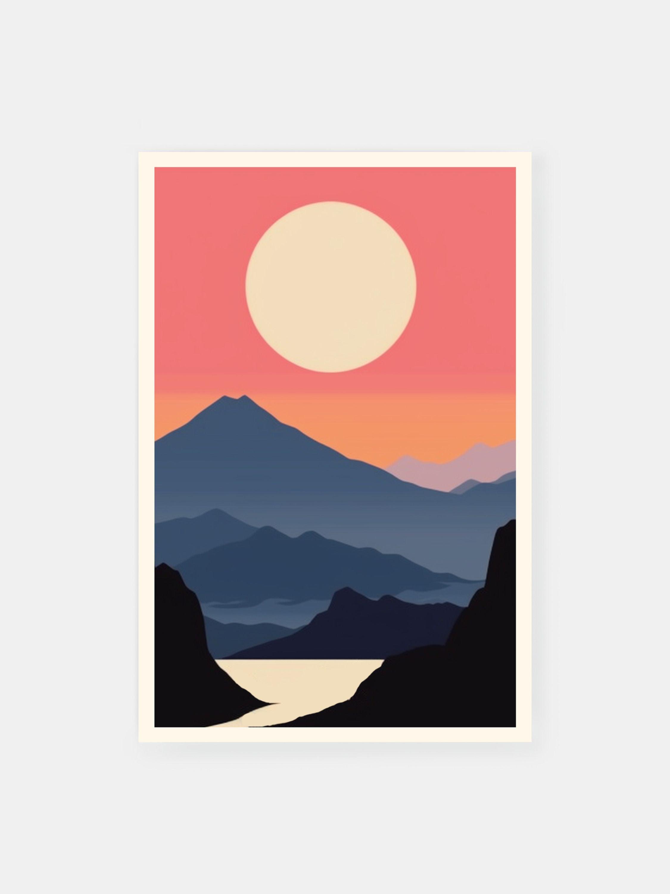Cabin Poster — Golden Hour