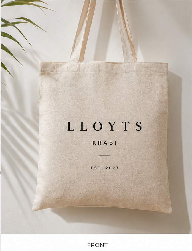 LLOYTS Tote — The Four Quadrants, front